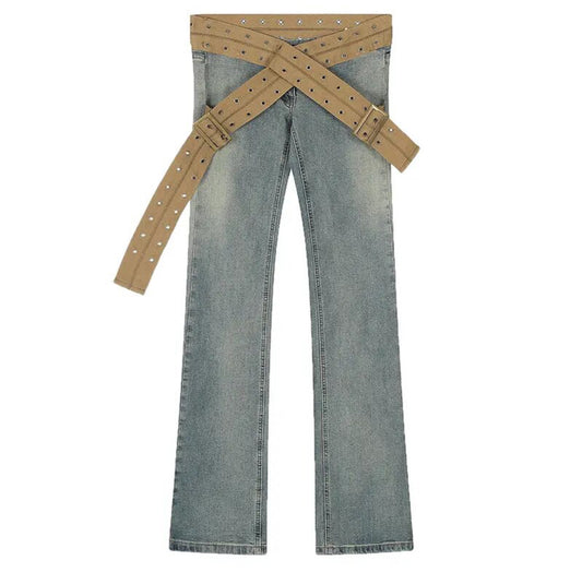 Vintage Belted Jeans
